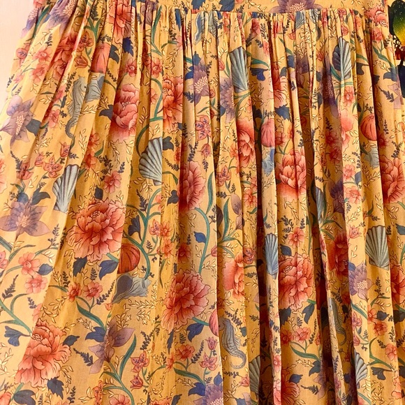 🌺🎉HP🎉🌺 NWOT Spell & The Gypsy Seashell Babydoll Midi Dress - Picture 11 of 16